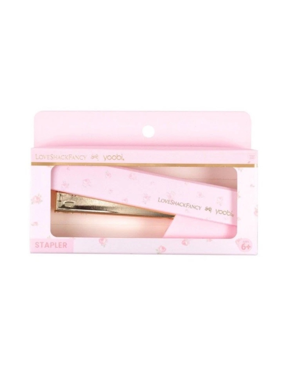LoveShackFancy Pink Gold Stapler